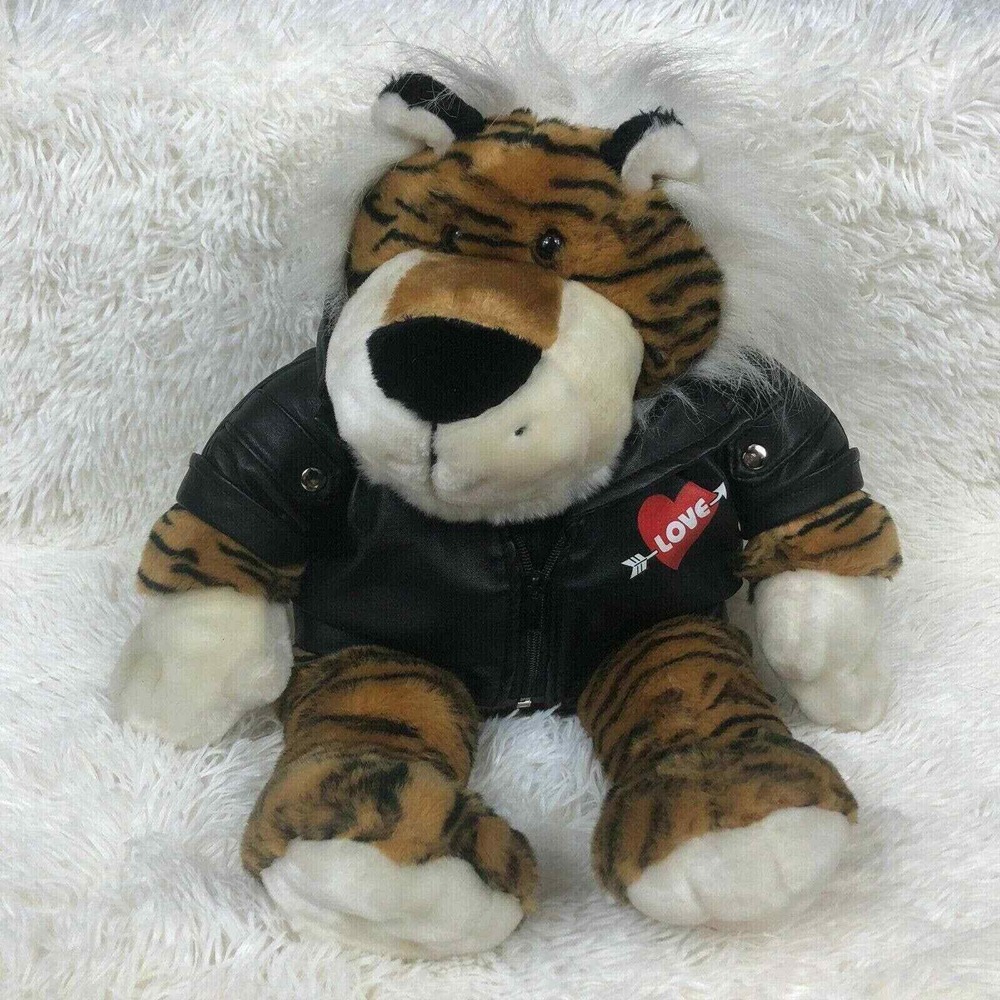 Dan Dee Collectors Choice Love Lion Black Leather Jacket Plush 18"